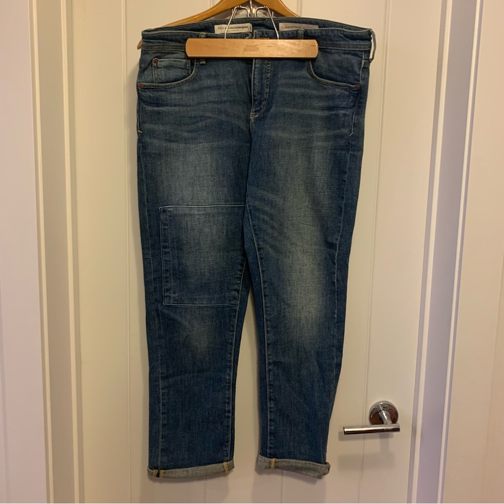 Pilcro Slim Boyfriend Blue Jeans